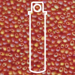 Miyuki Drop 3.4mm Matte Tr Orange Ab- 25gm - DP-9138FR-TB