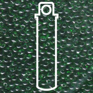 Miyuki Drop 3.4mm Trans Grn - 25gm - DP-9146-TB