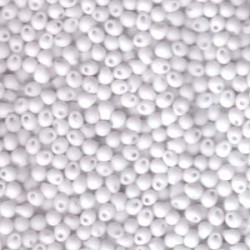 Drop 3.4mm Matte White Miyuki 250 Gram Bag - DP-9402F