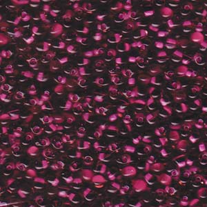 Drop 3.4mm Raspberry Lined Smoky Amy Miyuki 250 Gram Bag - DP-9F32
