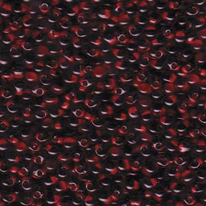 Drop 3.4mm Red Lined Dk Topaz Miyuki 250 Gram Bag - DP-9F34