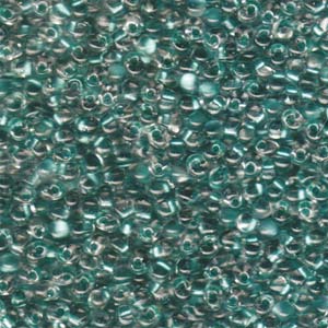 Drop 3.4mm Spkl Aqua Green Lined Crystal Miyuki 250 Gram Bag - DP-9F38