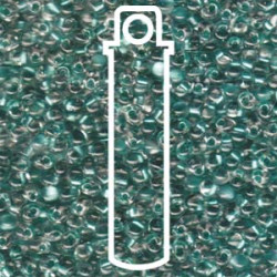 Miyuki Drop 3.4mm Spkl Aqua Grn Lnd Crystal- 25gm - DP-9F38-TB