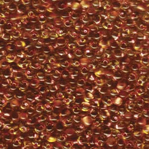 Drop 3.4mm Spkl Rose Lined Lt Topaz Miyuki 250 Gram Bag - DP-9F41