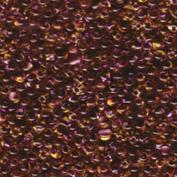 Drop 3.4mm Spky Amethyst Lined Lt Topaz Miyuki 250 Gram Bag - DP-9F42