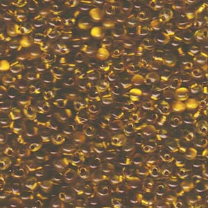 Drop 3.4mm Spkl Met Gold Lined Yellow Miyuki 250 Gram Bag - DP-9F43