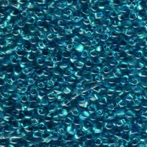Drop 3.4mm Spkl Aqua Green Aqua Miyuki 250 Gram Bag - DP-9F46