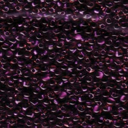 Drop 3.4mm Spkl Amethyst Lined Smoky Amy Miyuki 250 Gram Bag - DP-9F48