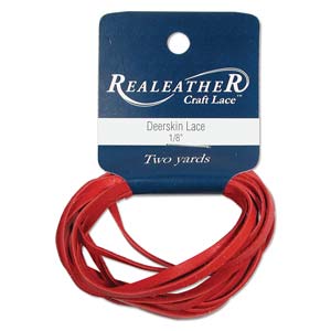 Deersk Lace Red 1/8 X 2yds