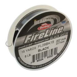 8 Lb Fireline Black .007in/0.17mm 15 Yrd