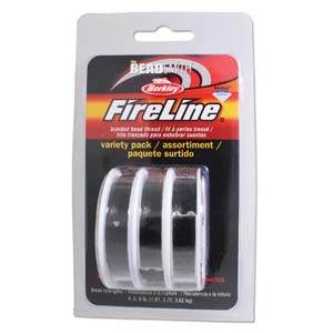 Fireline Thread Black 3pk 1 Ea 15yd Spl In 4 6 8lb.