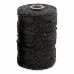 Irish Waxed Linen Dk Choc 4ply 50 Gm Aprox 100yds
