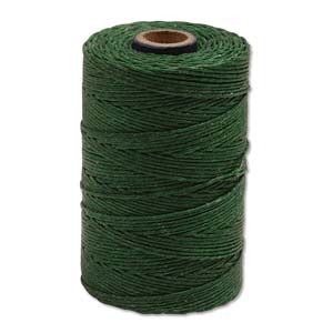 Irish Waxed Linen Green 4ply 50 Gm Aprox 100yds