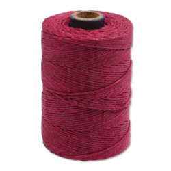 Irish Waxed Linen Magenta 4ply 50 Gm Aprox 100yds