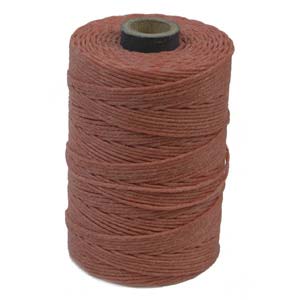 Irish Waxed Linen Salmon 4ply 50 Gm Aprox 100yds