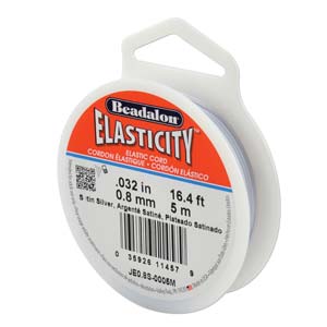 Elasticity 0.8 Mm Satin Silver 5 M-ea