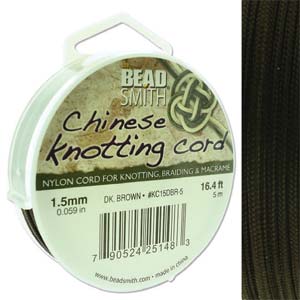 Knotting Cord 1.5mm 5 Meter Dk Brown