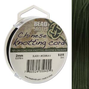 Knotting Cord 2mm 3 Meter Black
