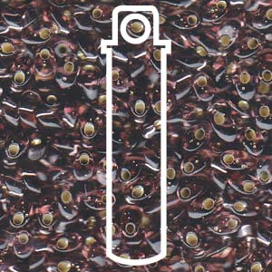 Long Magatama 4x7mm S/l Smoky Amy-aprx 8.5gm - LMA-12-TB