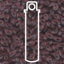 Long Magatama 4x7mm Matte Tr Smky Amy-aprx 8.5gm - LMA-142F-TB