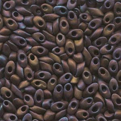 Long Magatama 4x7mm Matte Met Dk Rasp-100gm - LMA-2005