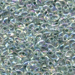 Long Magatama 4x7mm Lined Light Seafoam Ab-100 Gm Bag - LMA-263