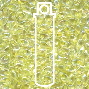 Long Magatama 4x7mm Clear Lemon Rnbw Ab-8.5 Gm/tb - LMA-267-TB