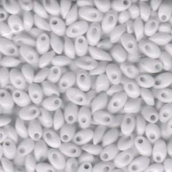 Long Magatama 4x7mm White-100gm - LMA-402