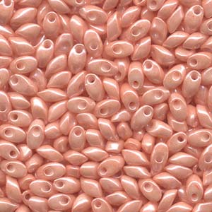 Long Magatama 4x7mm Opaque Salmon-100 Gm Bag - LMA-429
