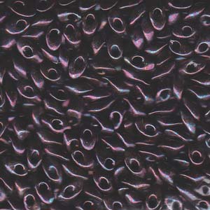 Long Magatama 4x7mm Met Dk Raspberry-100gm - LMA-460