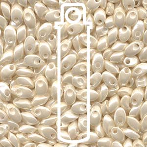 Long Magatama 4x7mm Ivory Ceylon-8.5 Gm/tb - LMA-592-TB
