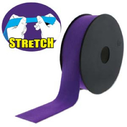 Fashion Stretch 30mm Wide 10m/sp (32.8ft) Dk Purple