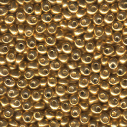Magatamas 4mm Japanese 250 Gm Gold Metallic - MA4-1053