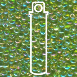 Magatamas 4mm Transparent Chartreuse Ab -apx 24gm - MA4-143R-TB