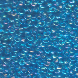 Magatamas 4mm Japanese 250 Gm Transparent Light Blue Ab - MA4-2155 Magatamas 4mm Japanese 250 Gm Transparent Light Blue Ab - MA4-2155