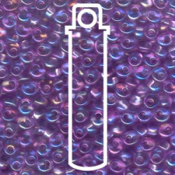Magatamas 4mm Transparent Purple Ab -apx 24gm - MA4-2157-TB Magatamas 4mm Transparent Purple Ab -apx 24gm - MA4-2157-TB