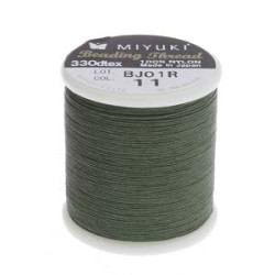 Miyuki Beading Thread Green-50 Meter Spool