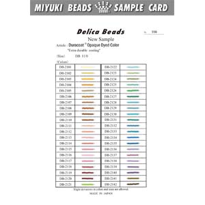 Miyuki Card Delica Duracoat Opaque Dyed