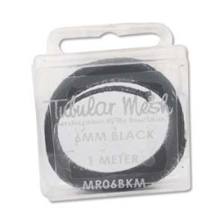Metal Ribbon 6mm Black 1 Meter