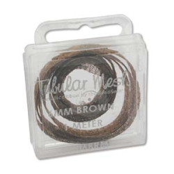 Metal Ribbon 6mm Brown 1 Meter