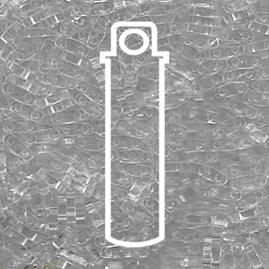 Tila 1/2 Cut Bead 5mm Crystal7.2gm/tb - QTL131-TB