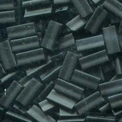 Rectangle 4x9mm Matte Black -100gm/bg - REC49-401F