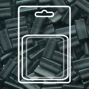 Rectangle 4x9mm Matte Black -apx 17gm/cd - REC49-401F-R