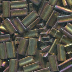 Rectangle 4x9mm Gold Violet Metallic -100gm/bg - REC49-462