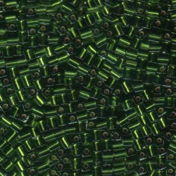 Silver Lined Olivene Miyuki 3mm Cubes 250gm - SB3-026