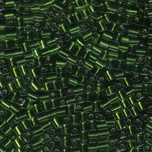 Silver Lined Olivene Miyuki 3mm Cubes 250gm - SB3-026