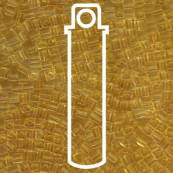 Trans Lt Topaz Miyuki 3mm Cubes Aprx 20gm/tb - SB3-132-TB