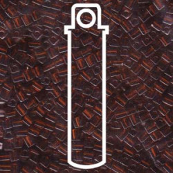 Trans Dk Topaz Miyuki 3mm Cubes Aprx 20gm/tb - SB3-134-TB