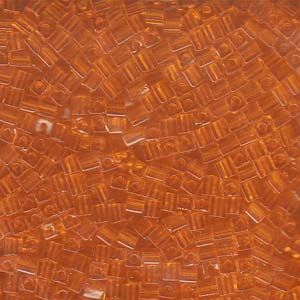 Trans Orange Miyuki 3mm Cubes 250gm - SB3-138