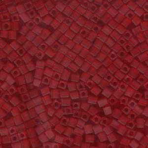 Matte Trans Red Miyuki 3mm Cubes 250gm - SB3-141F